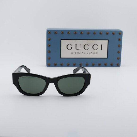 Gucci GG1954SA 001 Cat Eye Sunglasses - Shiny Black/Grey main image 10